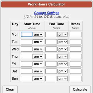 calculator soup work hours calculator